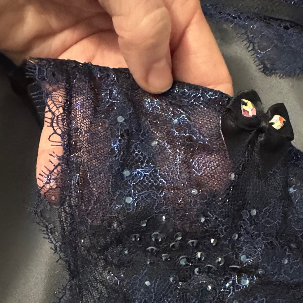 Victoria's Secret Midnight Blue Lace Bra Set - Picture 7 of 12